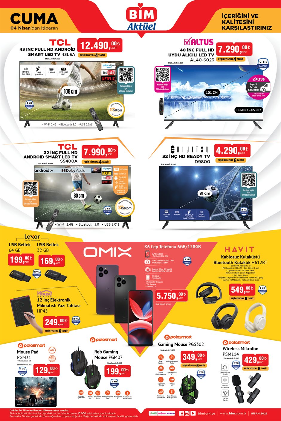 Haftanın fırsat ürünleri (1-8)