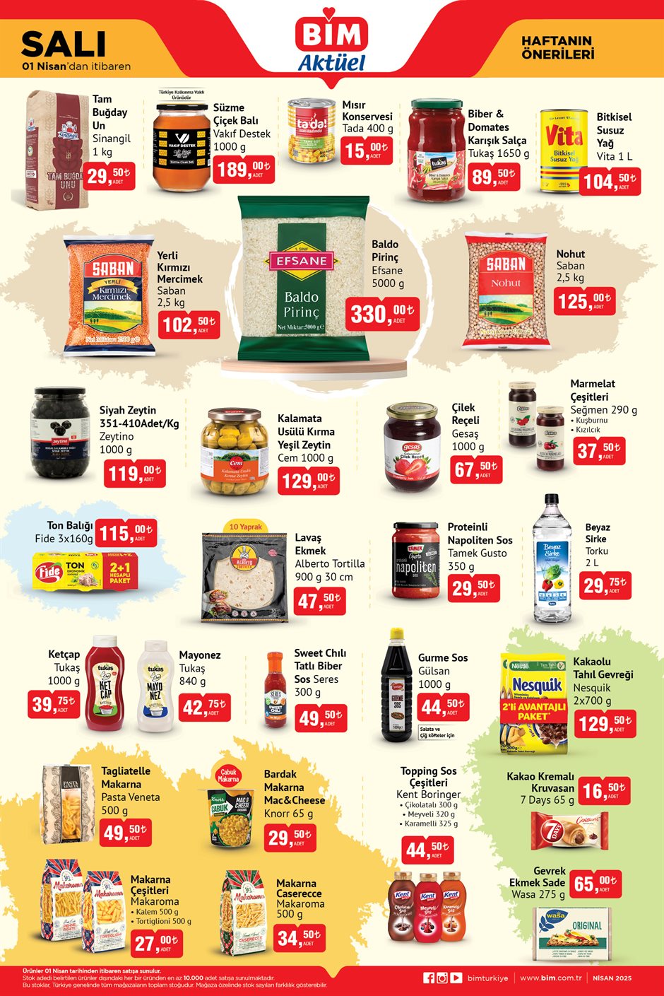 Haftanın fırsat ürünleri (1-8)