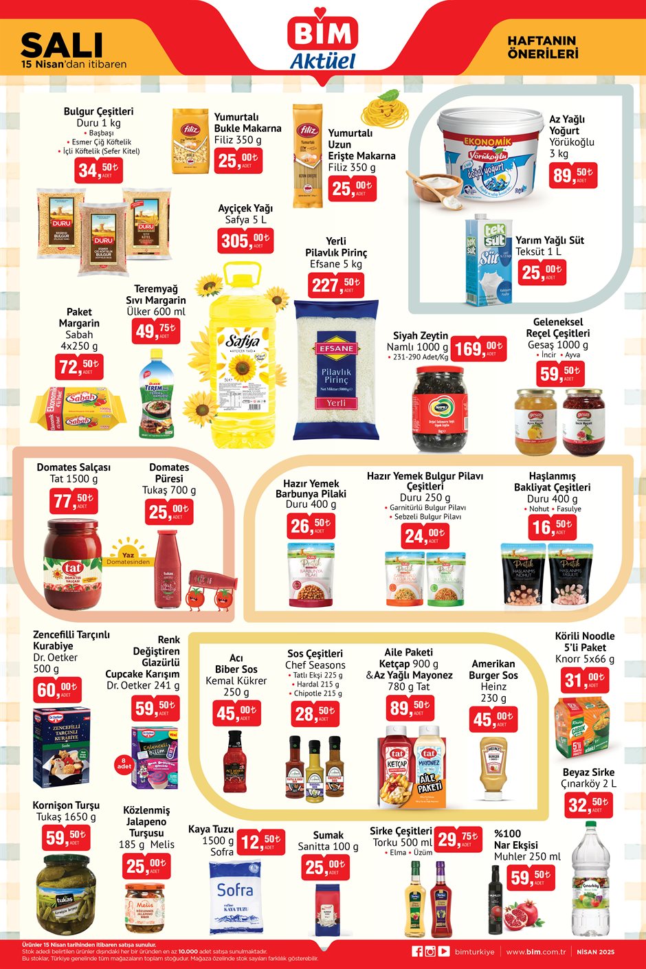 Haftanın fırsat ürünleri (14-21)