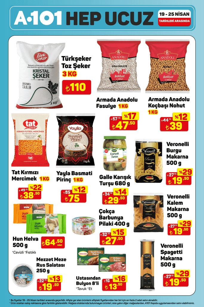 Haftanın fırsat ürünleri (21-28)