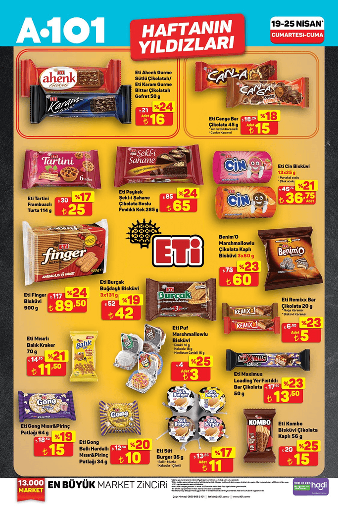 Haftanın fırsat ürünleri (21-28)