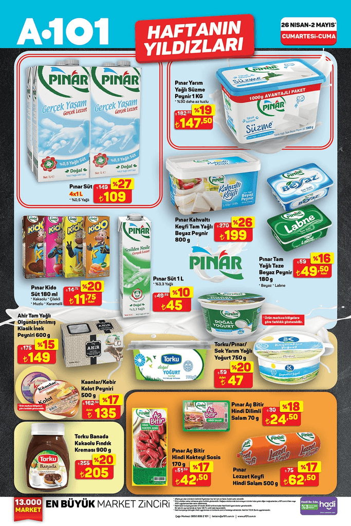 Haftanın fırsat ürünleri (28-5)