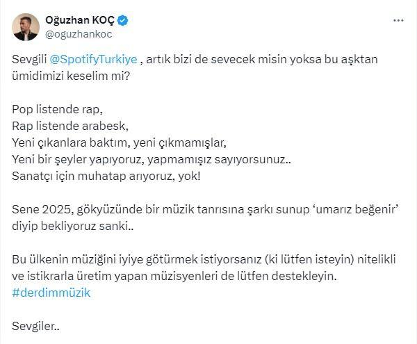 Oğuzhan Koç isyan bayrağını açtı!