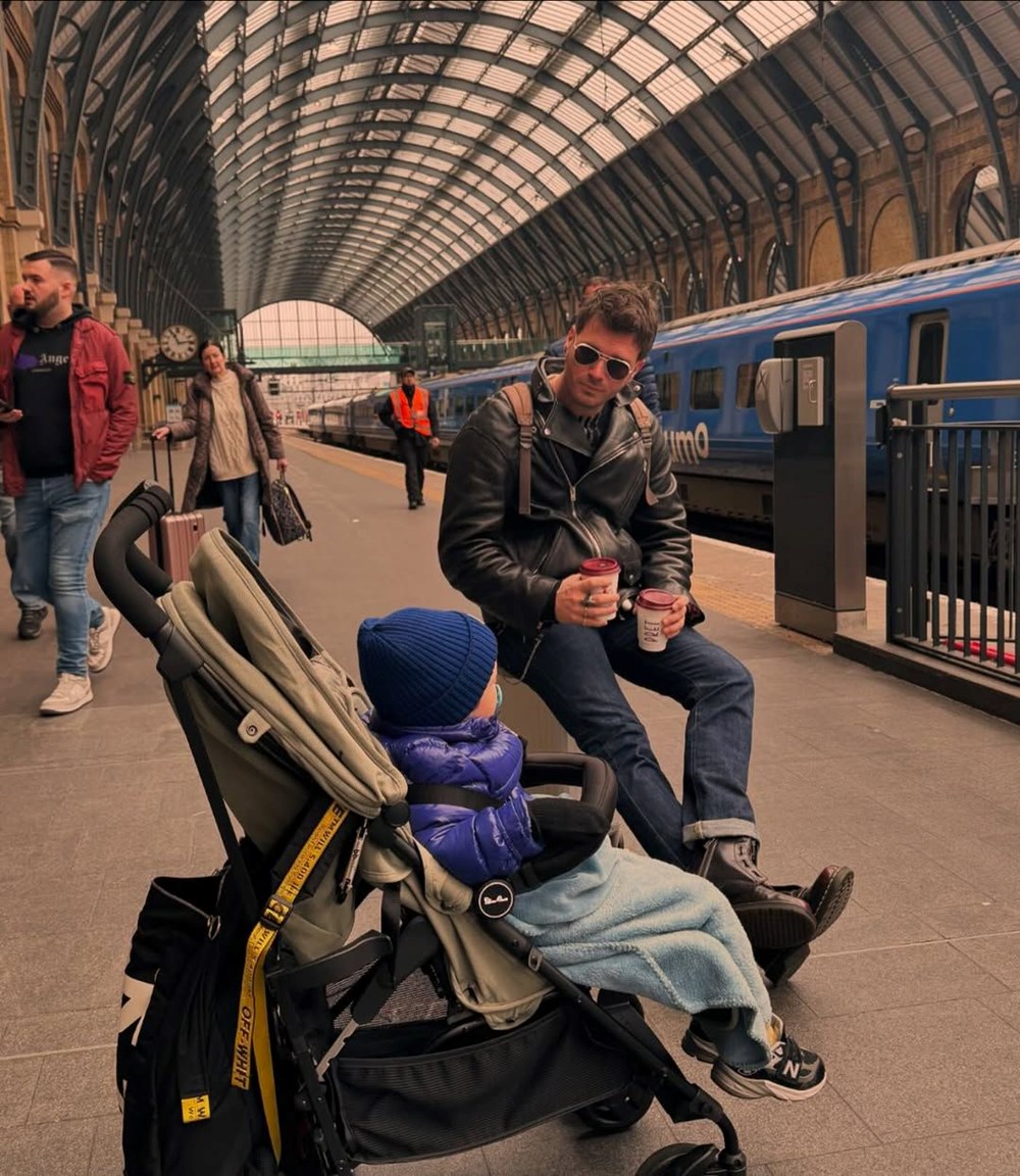 Baba oğul spora gittiler